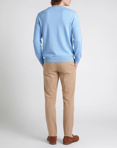 Man Sweater Light blue Size XXL Merino Wool