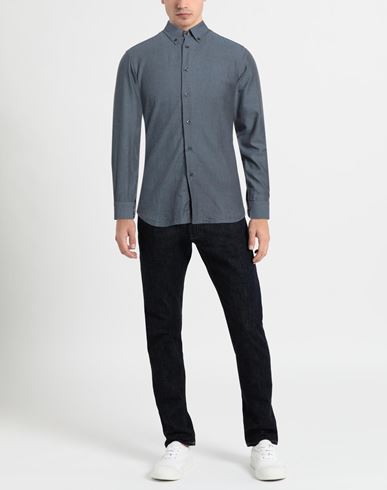Argento Man Shirt Slate blue Size 17 ½ Cotton