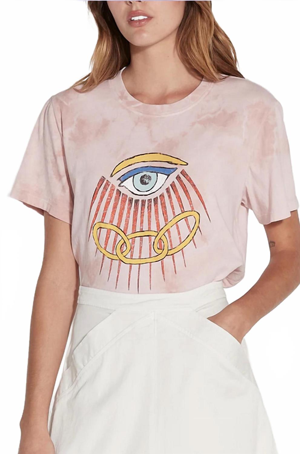 Rose Eye Betty T-Shirt In Pink Multi