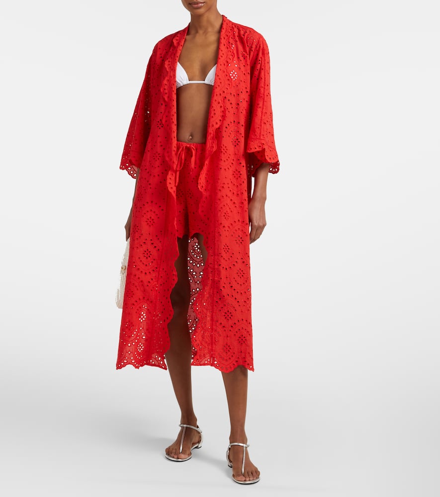 Broderie anglaise cotton shorts