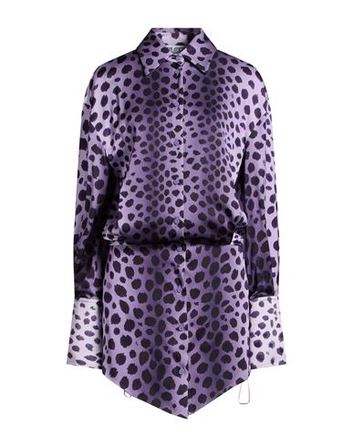 Woman Mini dress Purple Size 8 Viscose