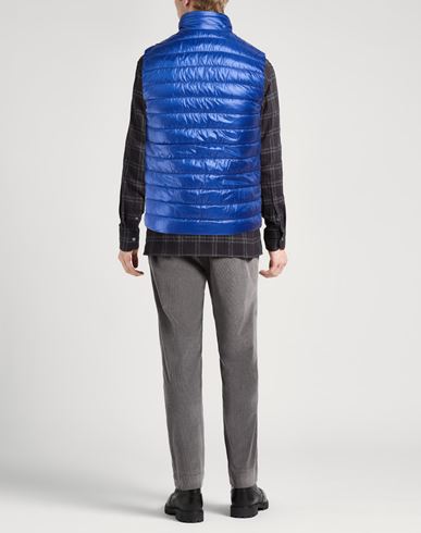 Man Vest Bright blue Size 36 Polyamide