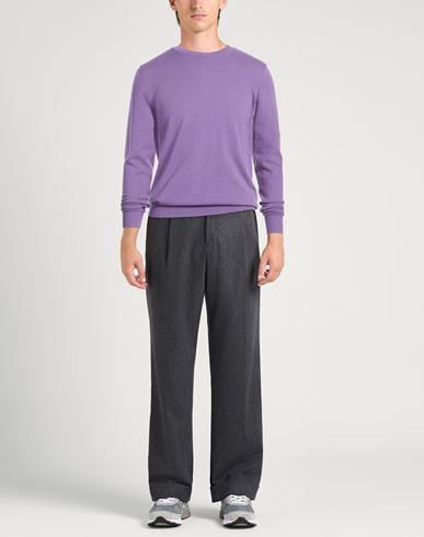 Man Sweater Purple Size 36 Wool, Cashmere
