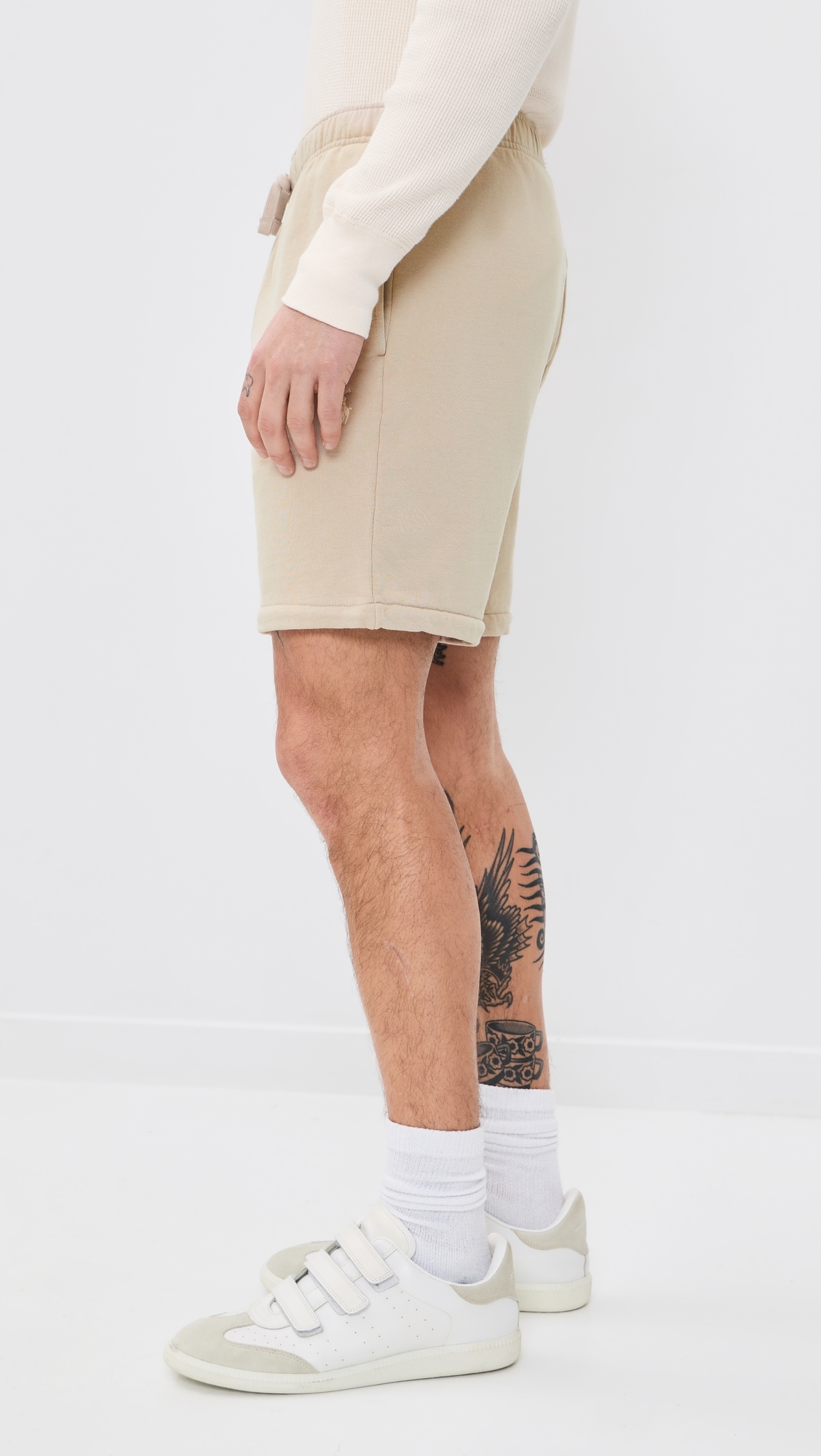 Loopback Terry Athletic Shorts 7 Stoneware Grey