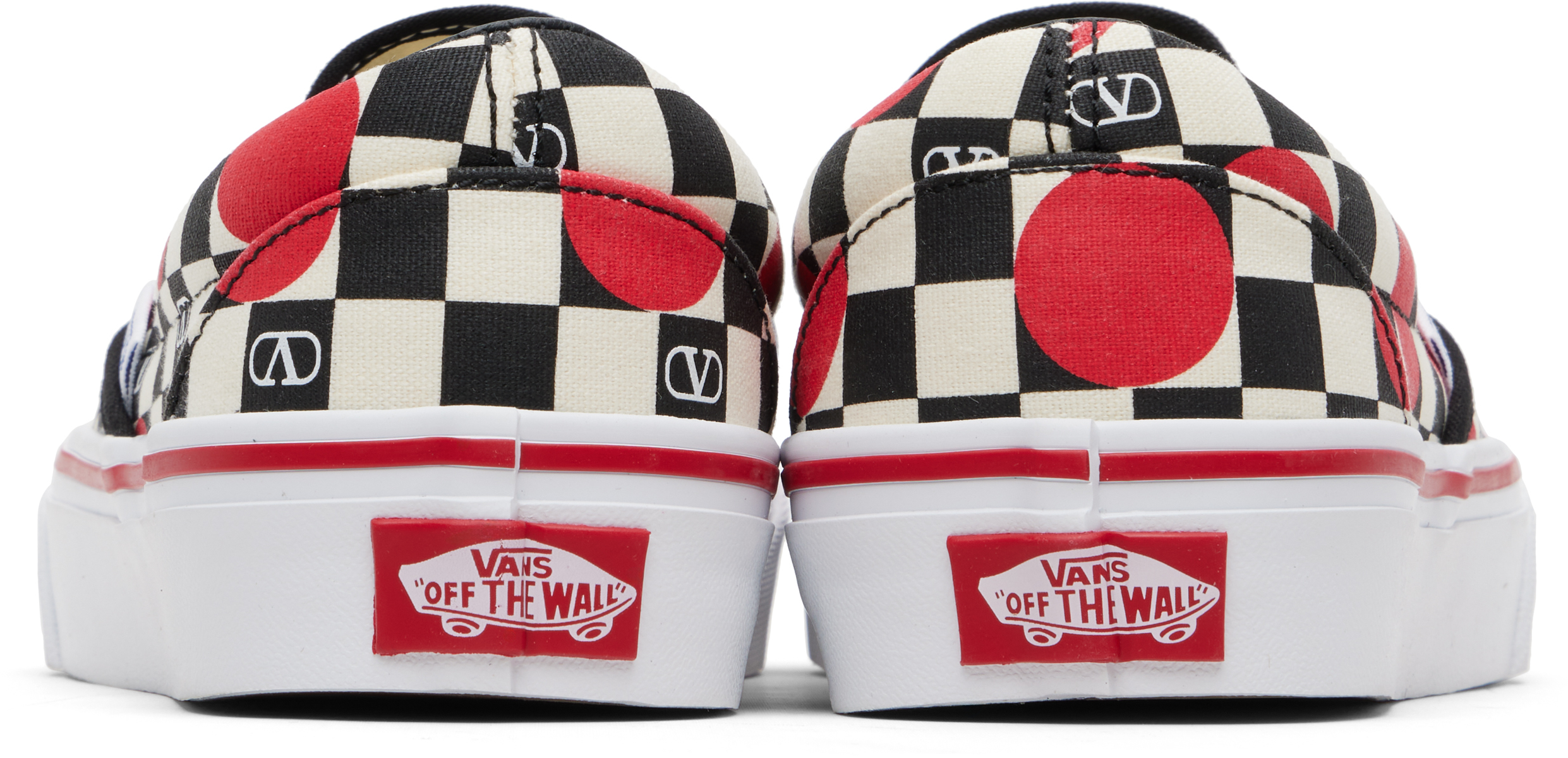 Off-White Vans Edition VLogo Checkerboard Print Slip-on Sneakers