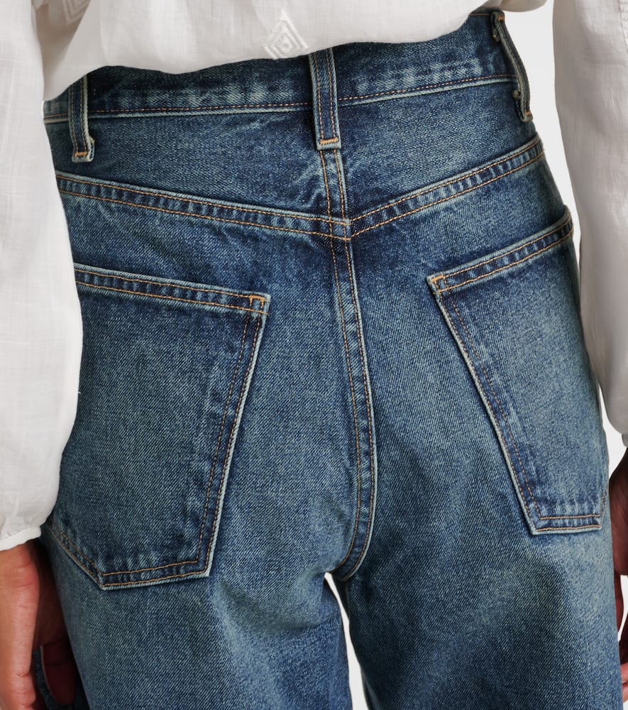 Russel mid-rise denim shorts