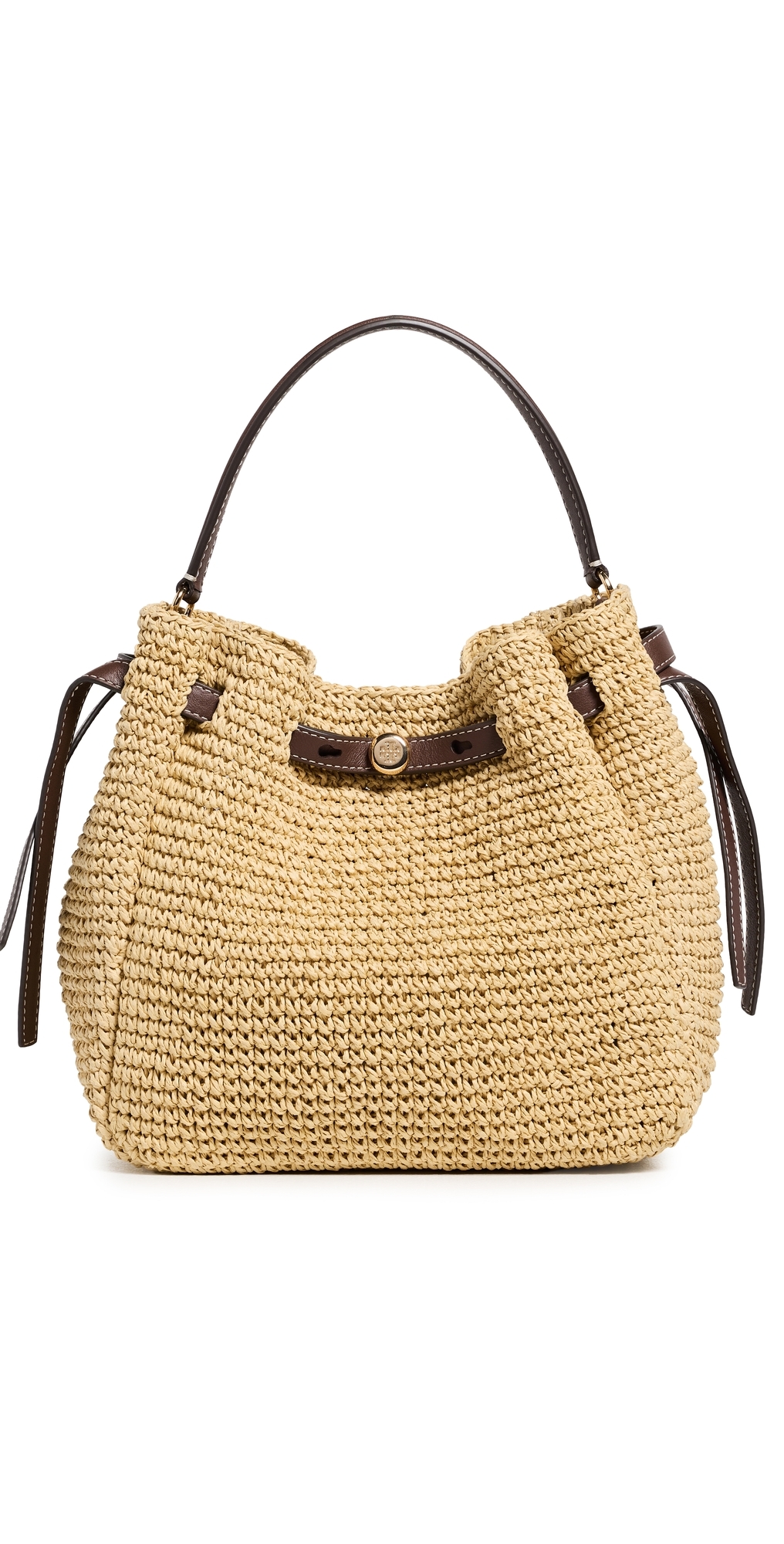 Romy Straw Bucket Bag Natural One Size