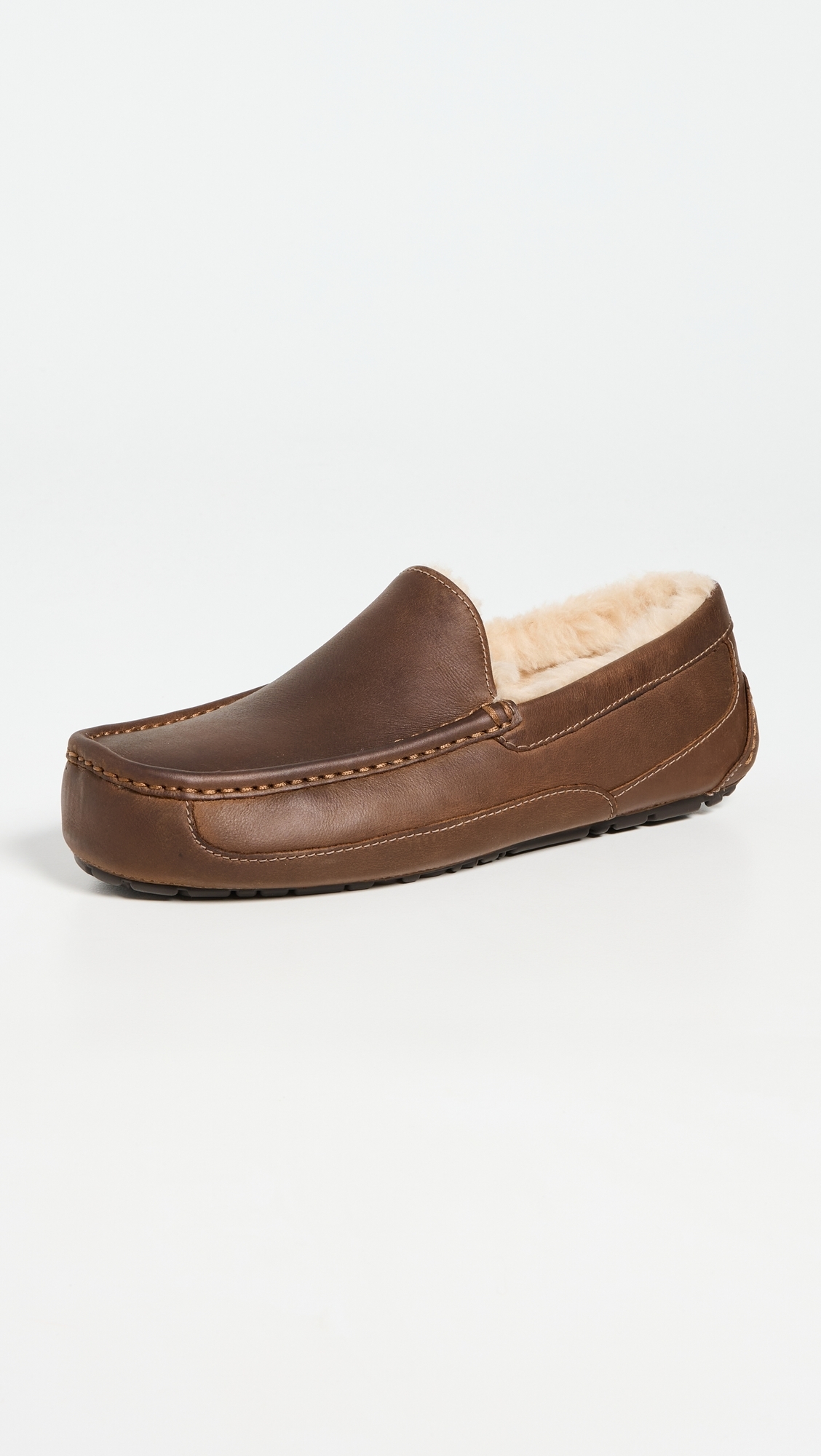 Ascot Leather Slippers Tan