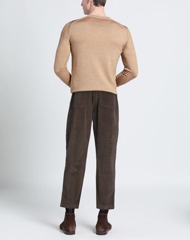 Man Pants Dark brown Size 30 Cotton, Elastane