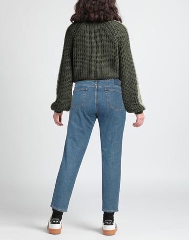 Woman Jeans Blue Size 6 Cotton, Elastane