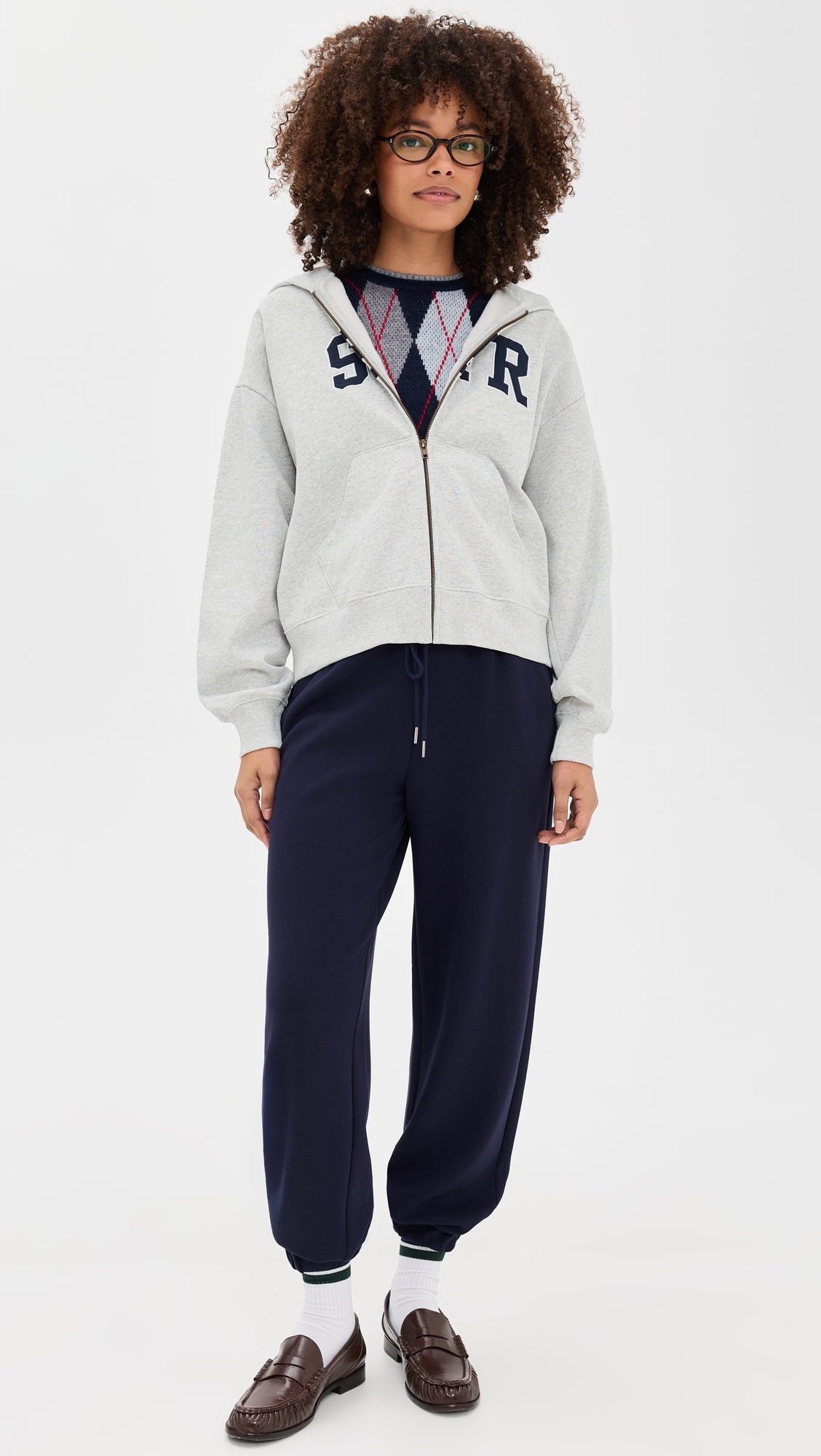 S & R Ivy Zip Hoodie Heather Gray