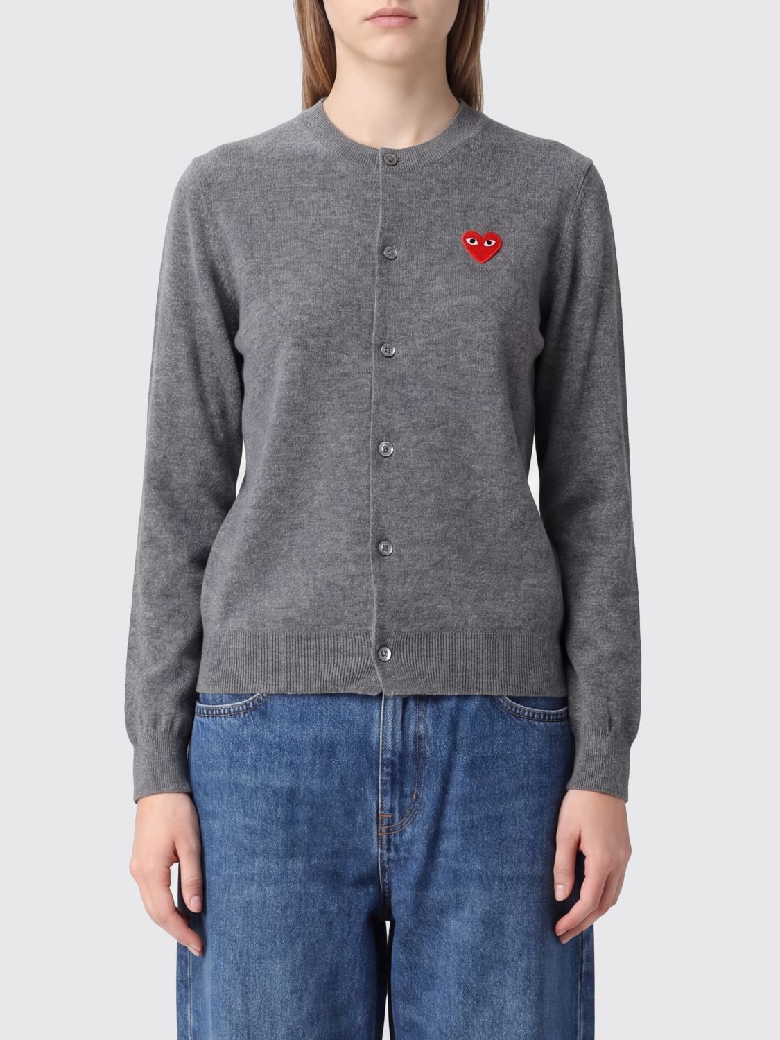 COMME DES GARÇONS PLAY Sweater Woman color Grey