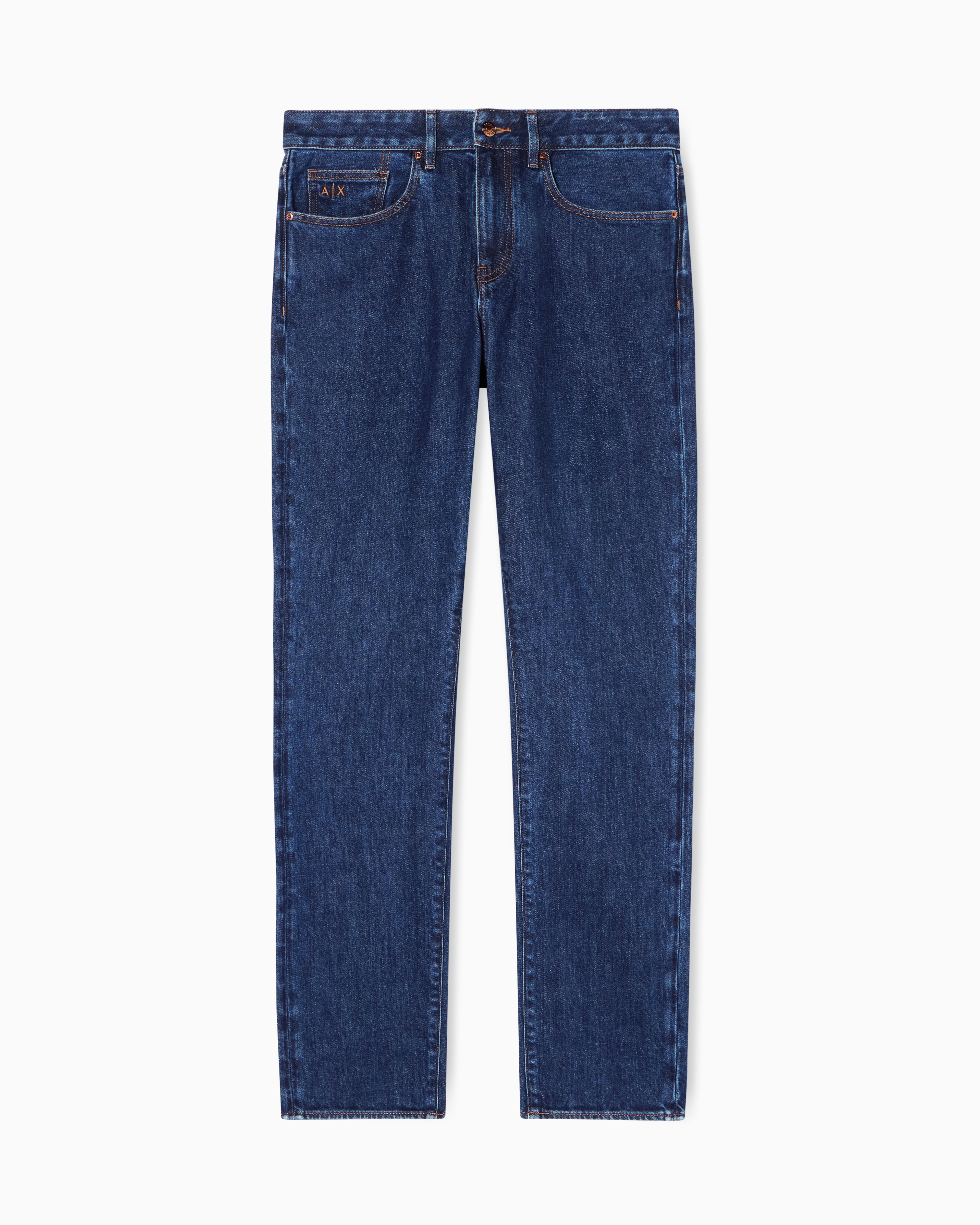 Skinny Jeans in Faded Blue Stretch Denim