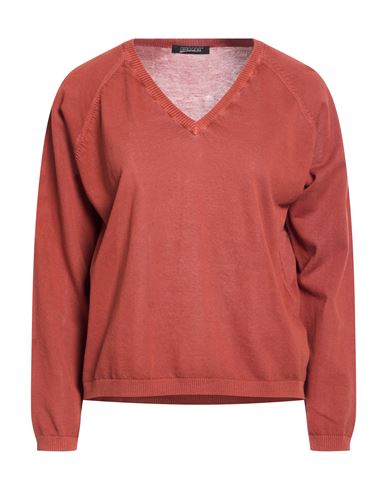 Woman Sweater Rust Size 4 Cotton