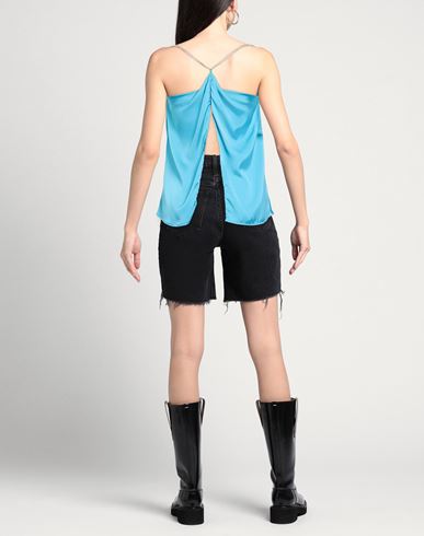 Woman Top Turquoise Size 4 Polyester