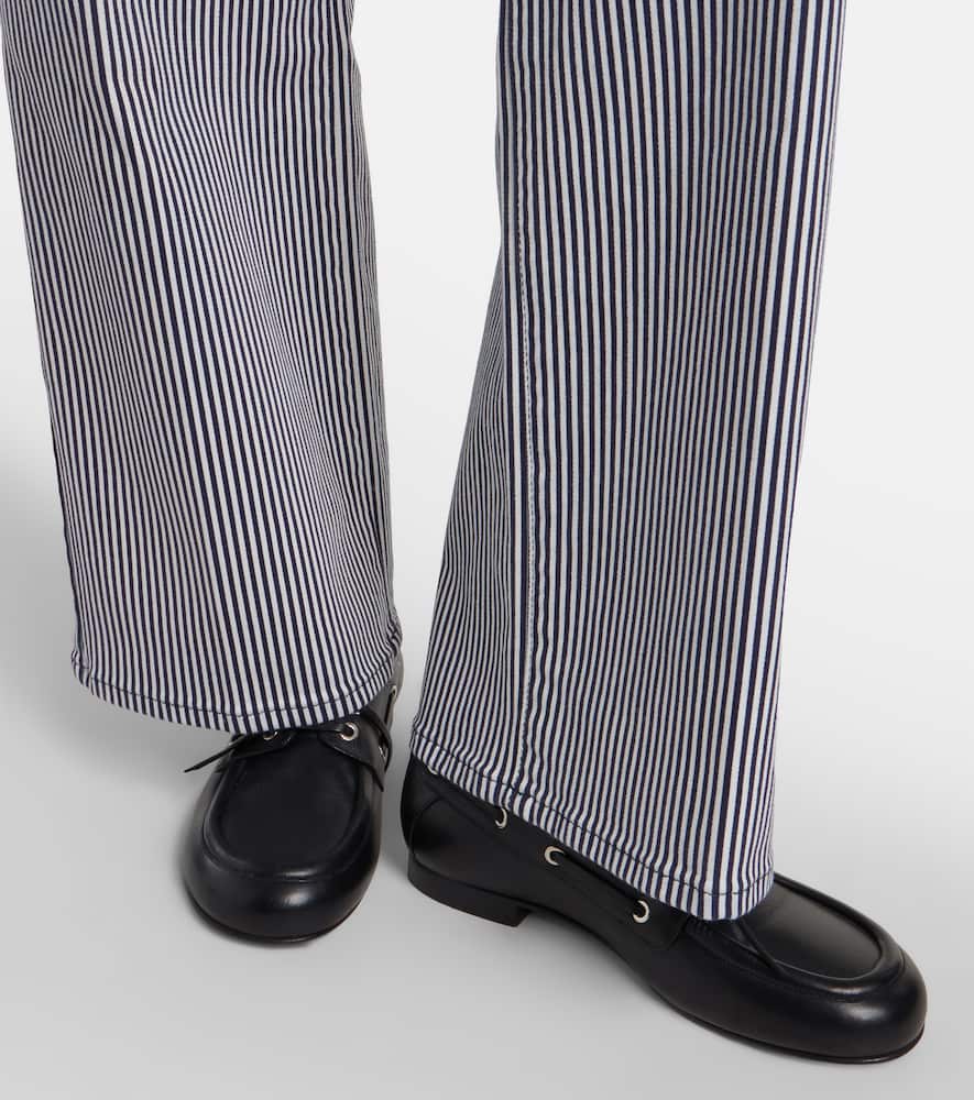Le Slim Palazzo striped wide-leg pants