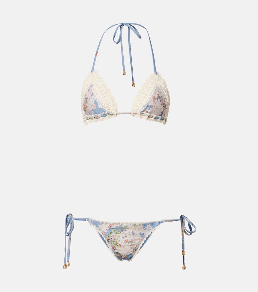Cascadian crochet floral bikini
