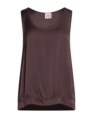 Même Road Woman Top Dark purple Size 10 Viscose