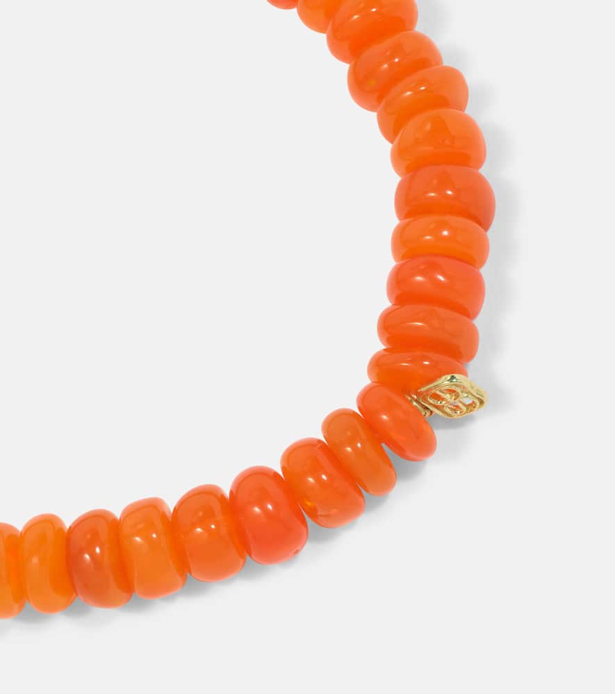 Pineapple 14kt gold bracelet with opals and diamonds