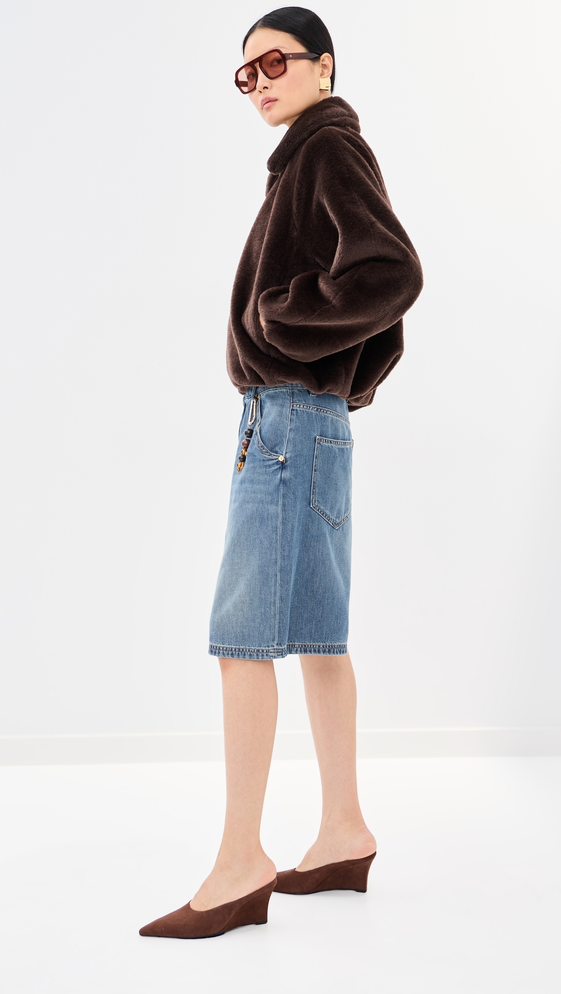 Emily Denim Shorts Slate Vintage
