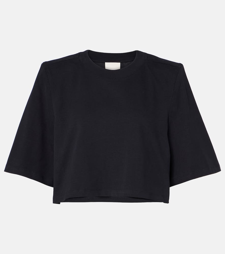 Zaely cropped cotton jersey T-shirt