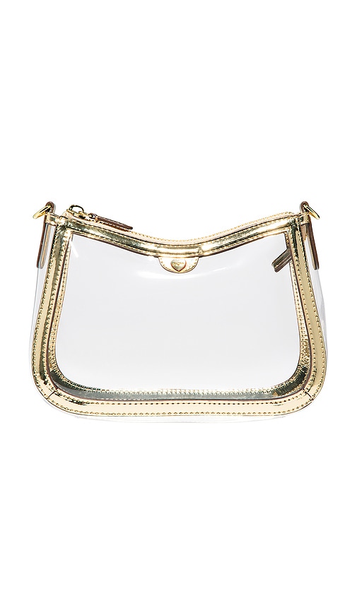 Stoney Clover Lane Curved East/west Crossbody in Metallic Gold