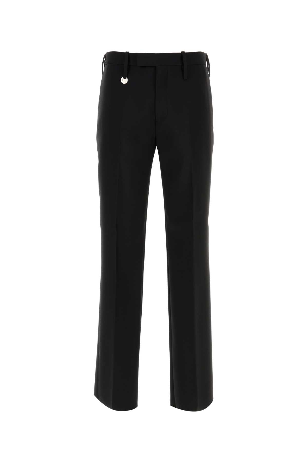 Virgin Wool Trousers — Black