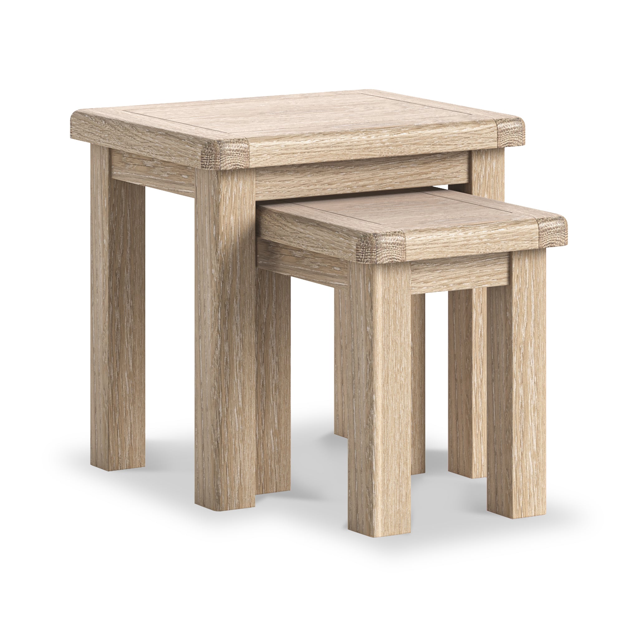Portland Washed Oak Nest Of Tables