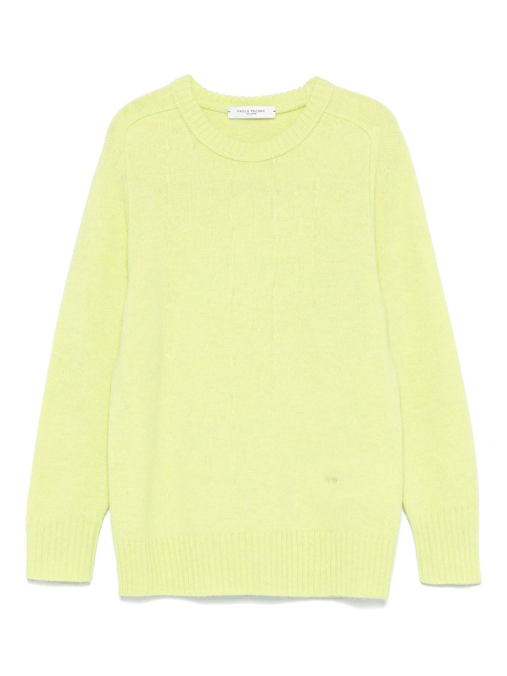 Logo-embroidered sweater - Green