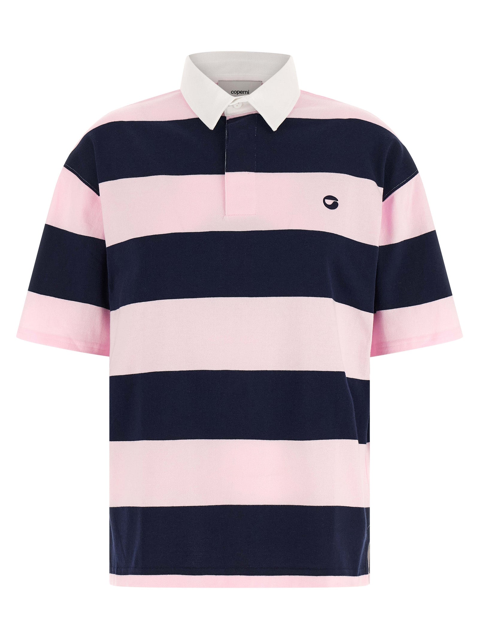 Striped Organic Cotton Polo Shirt — Multicolor