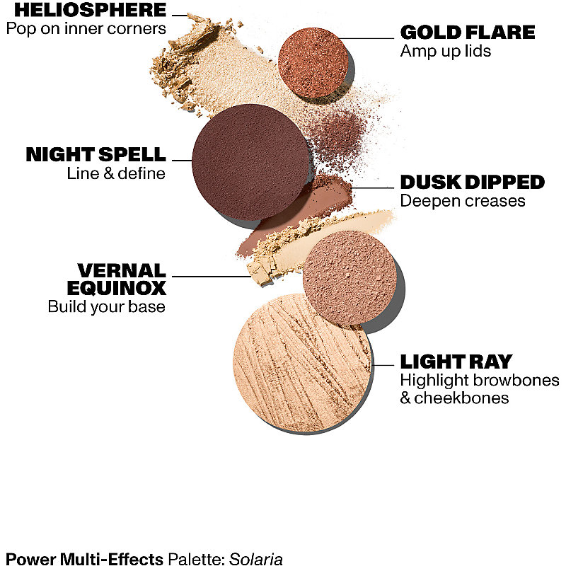 Gold/Brown/Nude Solaria Solaria Power Multi-Effects Eyeshadow Palette 16.5g