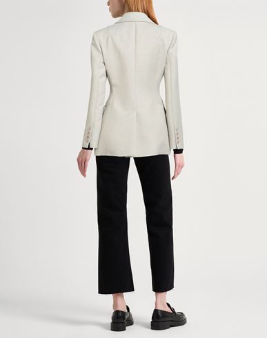P. a.r. o.s. h. Woman Blazer Light grey Size L Viscose, Linen