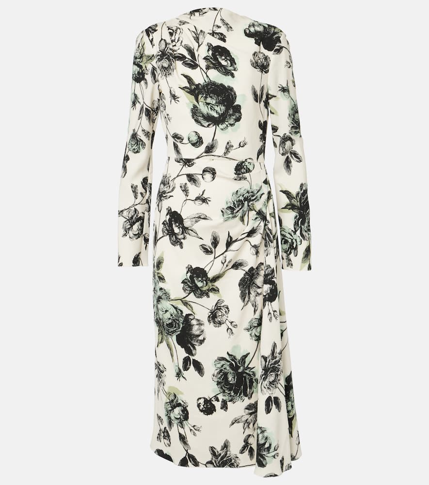 Draped midi dress