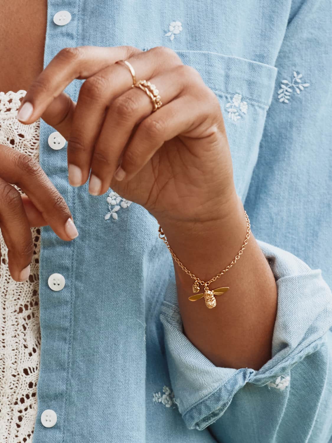 Baby Bee Bracelet by Jewellery