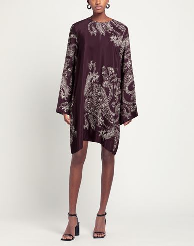 Co. go Woman Mini dress Dark purple Size 10 Silk