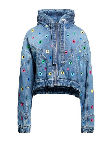 Woman Denim outerwear Blue Size 00 Cotton