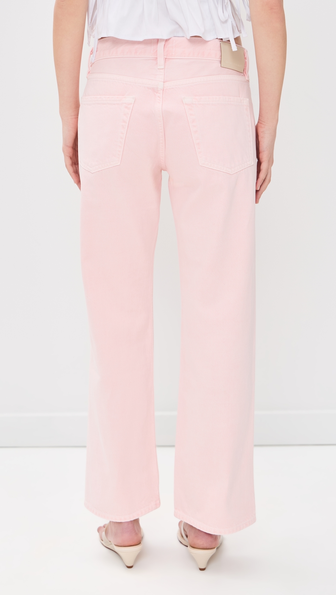Faye Vintage Straight Jeans Pale Coral