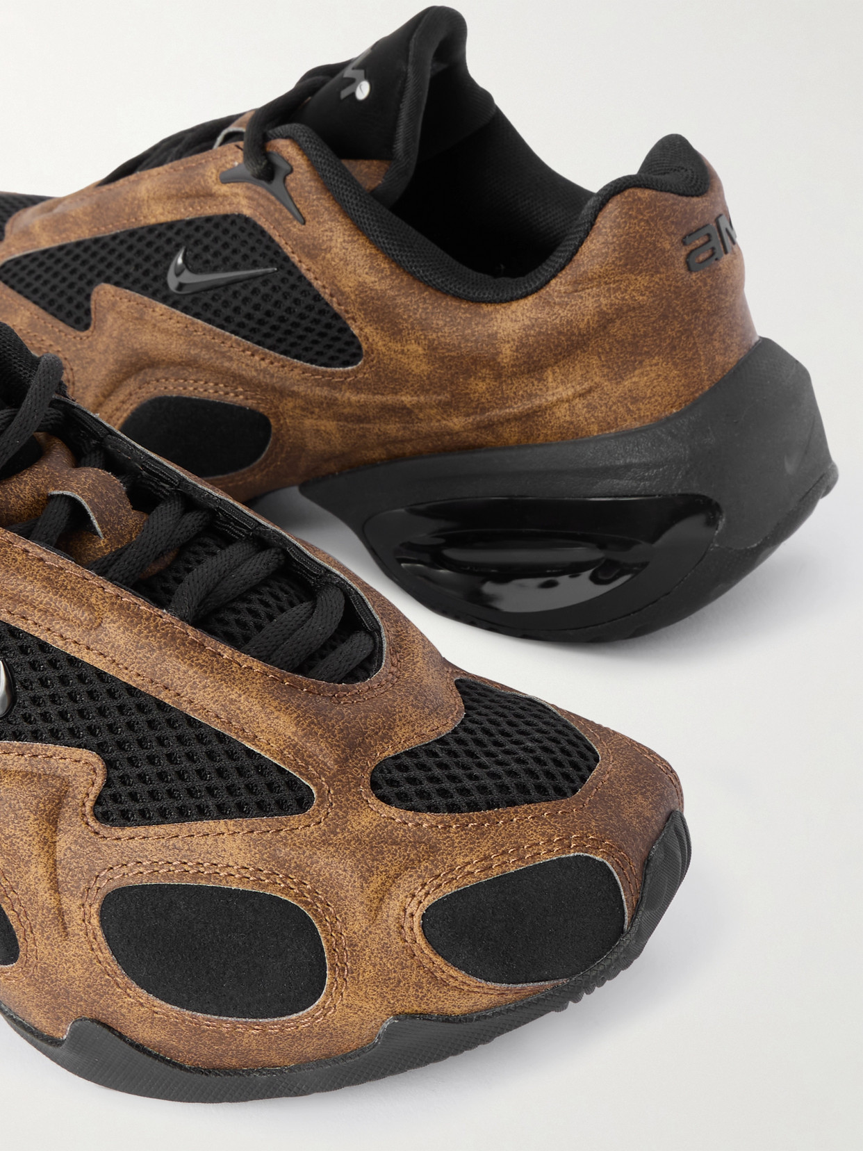 Air Max Muse Mesh-trimmed Suede Sneakers - Brown