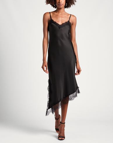 Woman Maxi dress Black Size 6 Polyester, Elastane