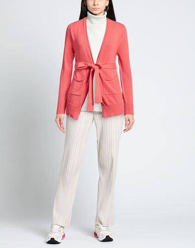 Pink Memories Woman Cardigan Coral Size 8 Cotton