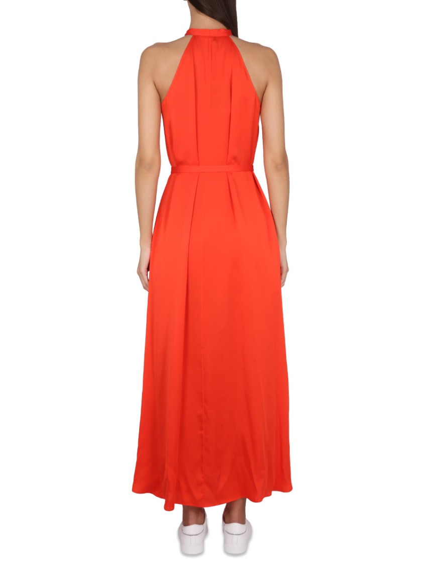 Pussy-bow Silk Shirtdress