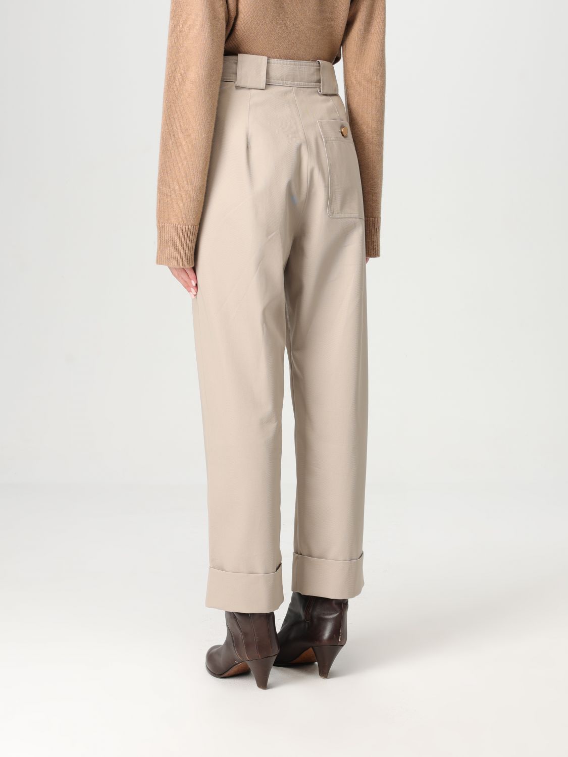Pants Woman color Beige