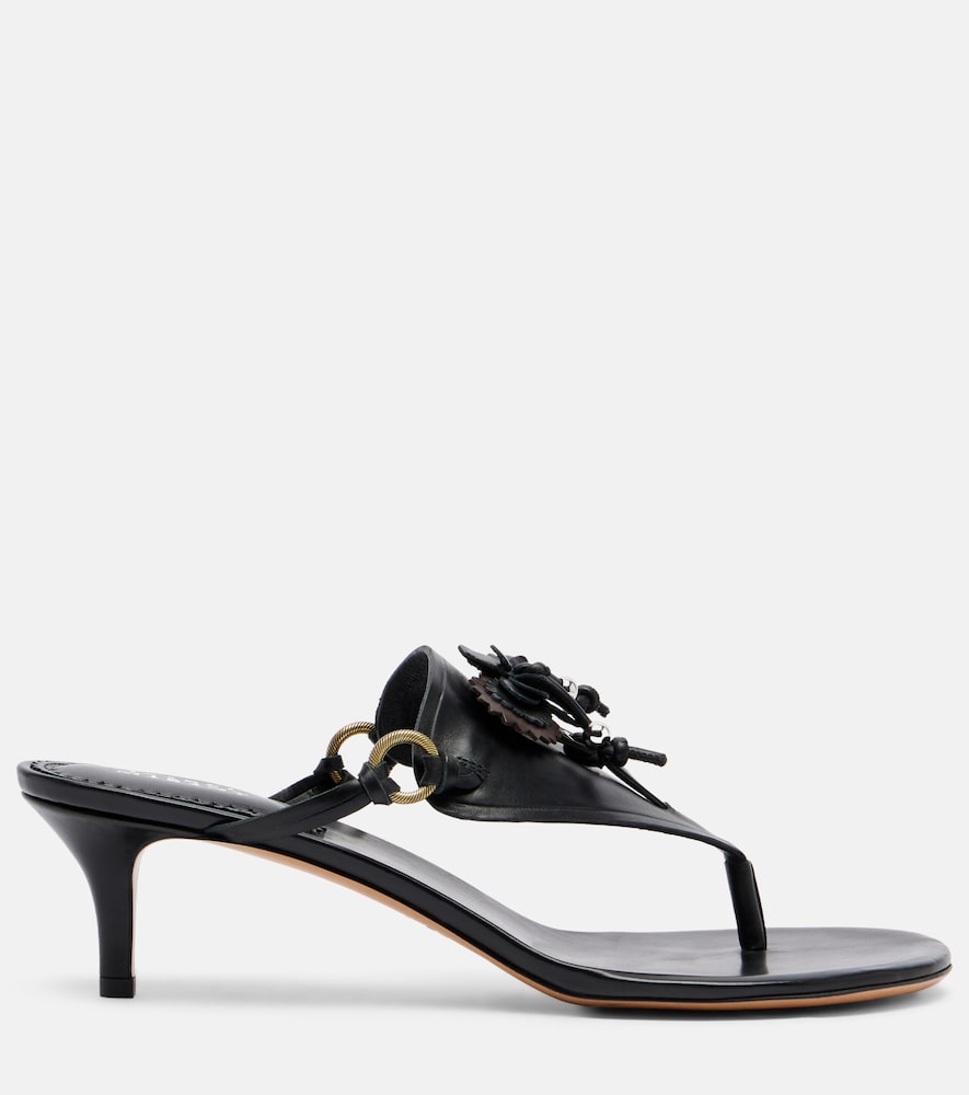 Ekyne embellished leather thong sandals