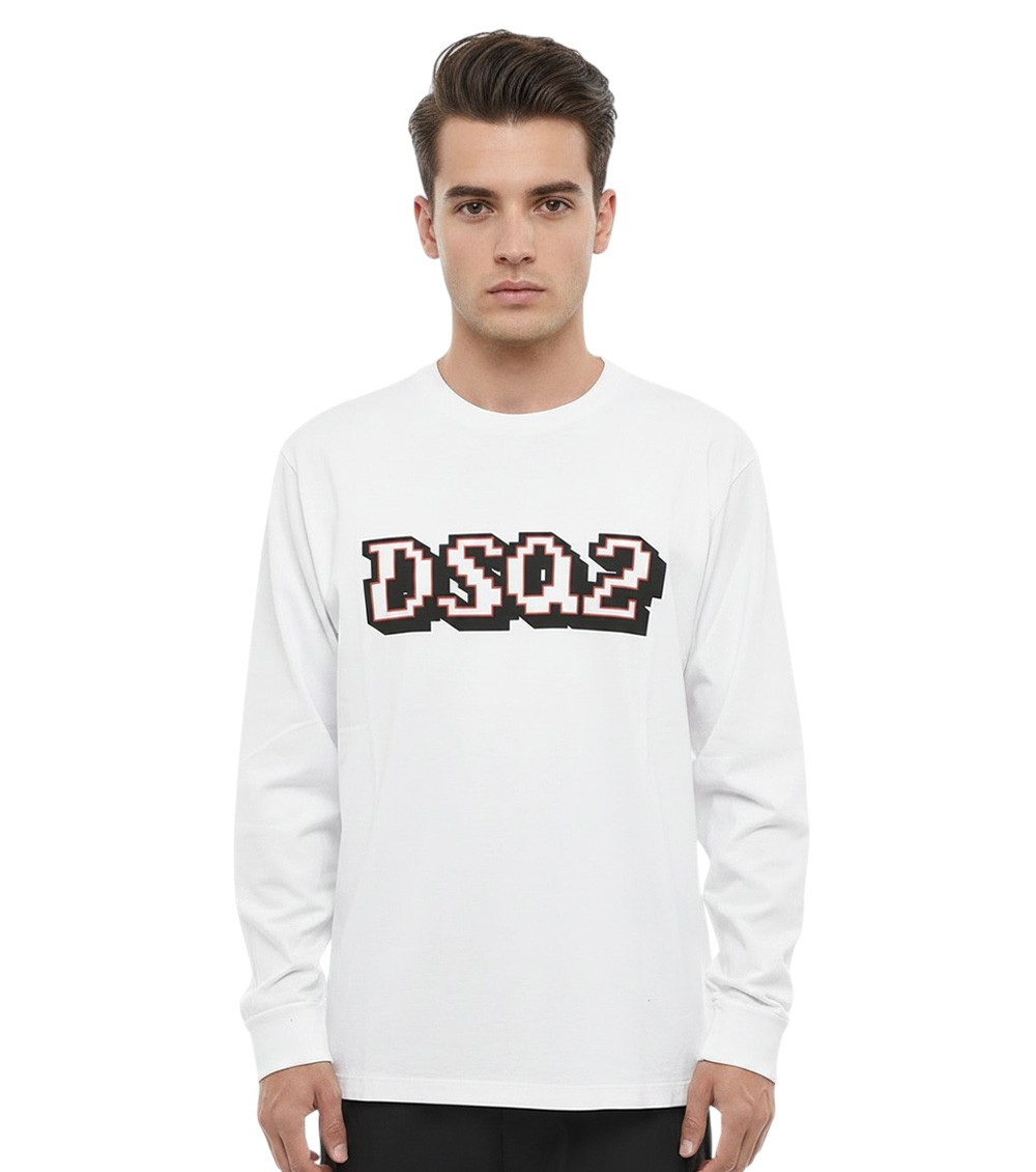 White Logo Crew Neck T-Shirt