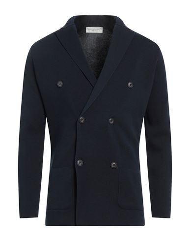 Man Blazer Midnight blue Size 42 Cotton