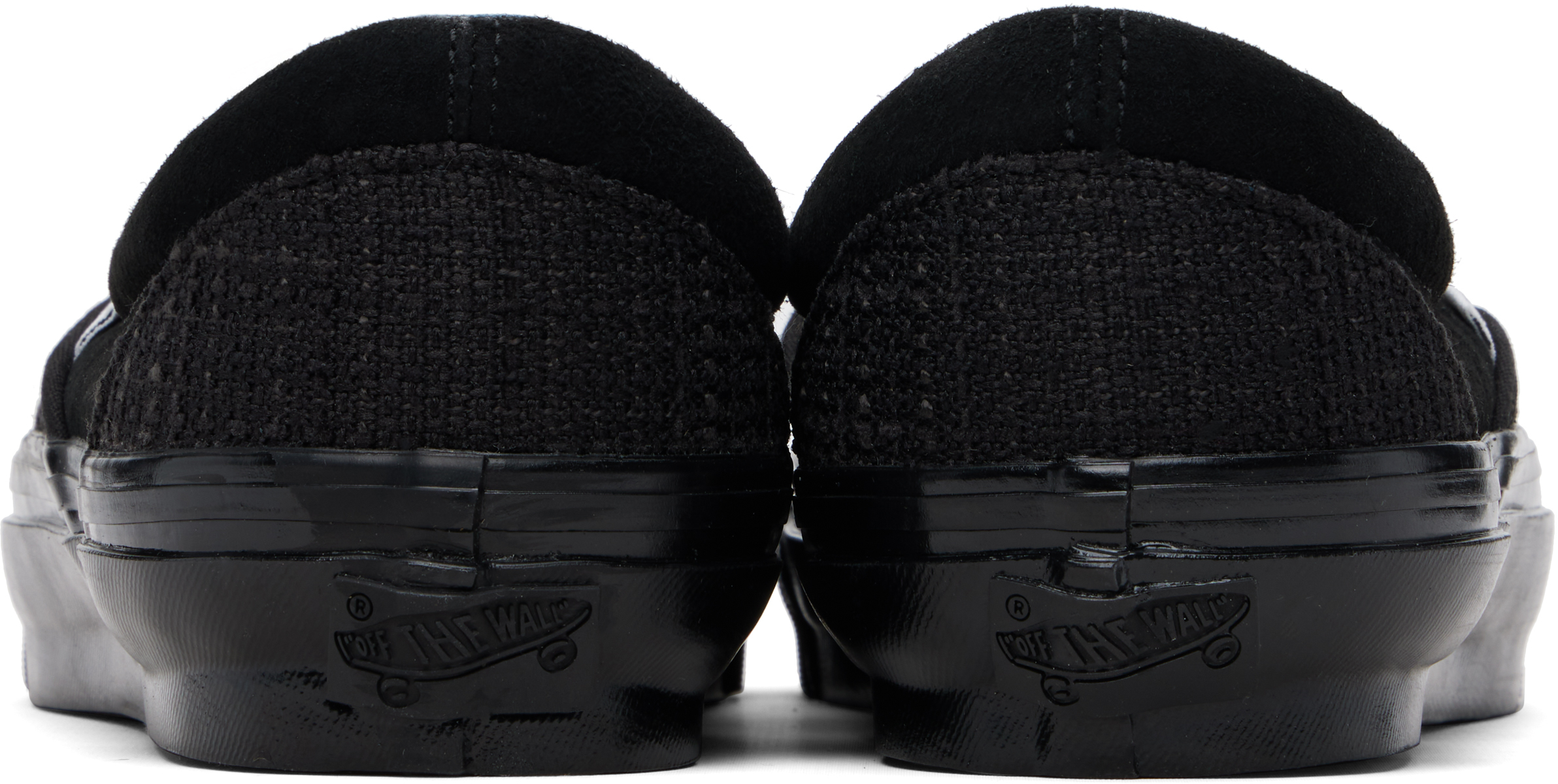 Black Premium Classic Slip-On Sneakers