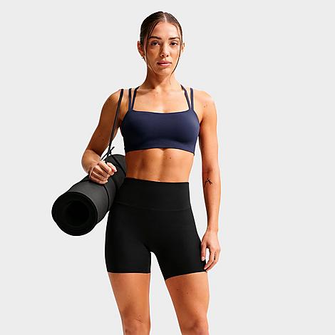 Women's Zenvy High-Waisted 5" Biker Shorts in Black/Cool Grey