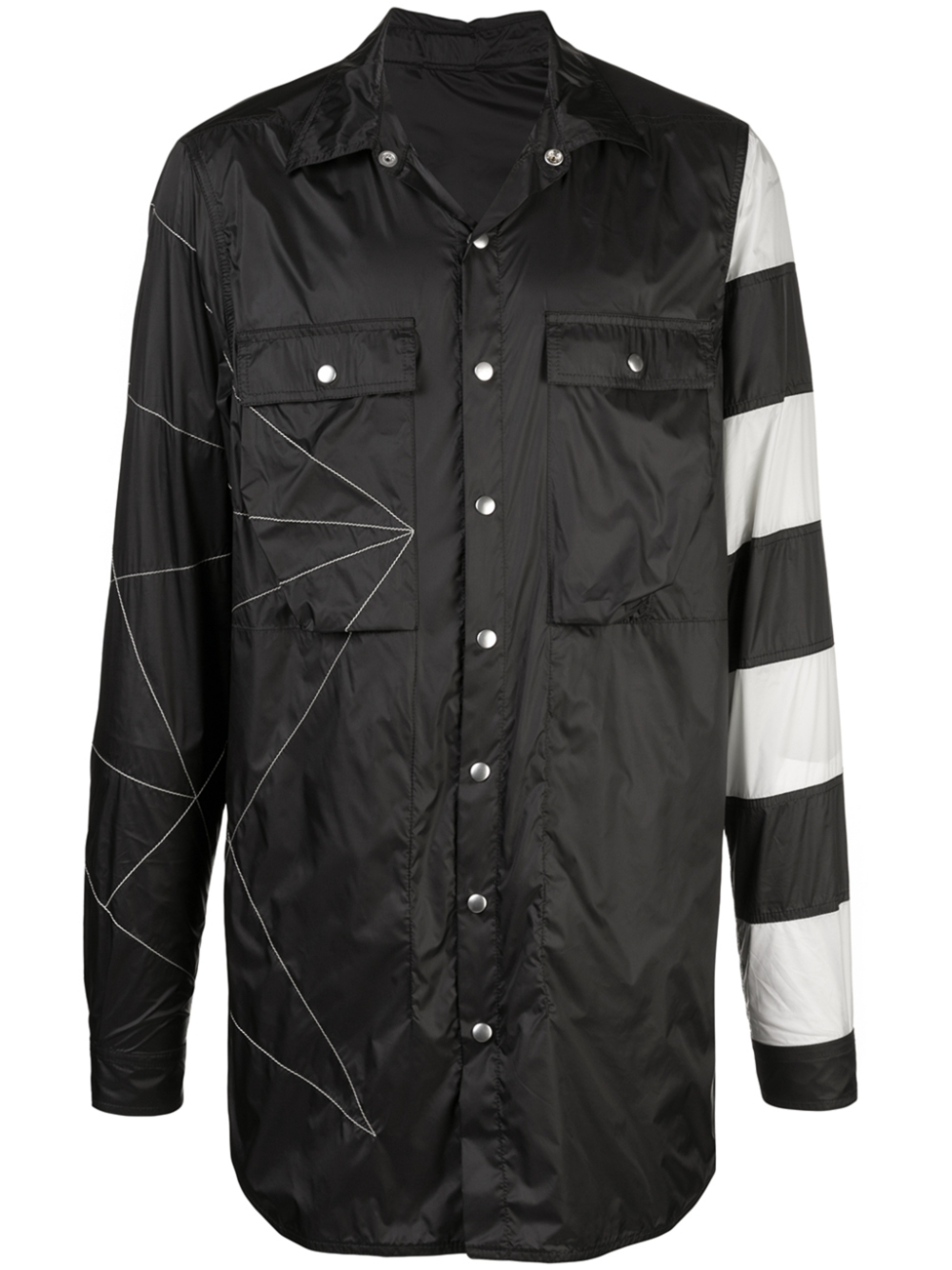 Humbug striped shirt jacket - Black