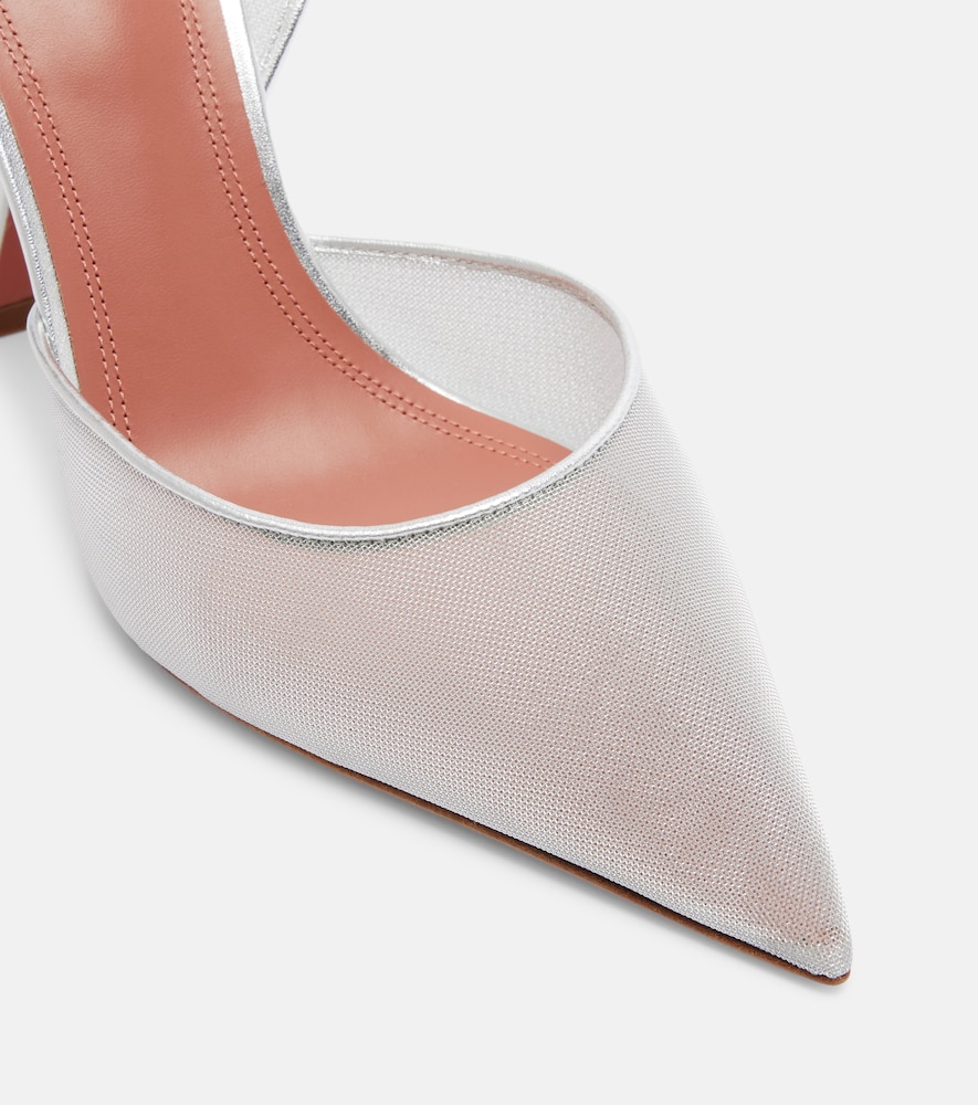 Holli mesh slingback pumps