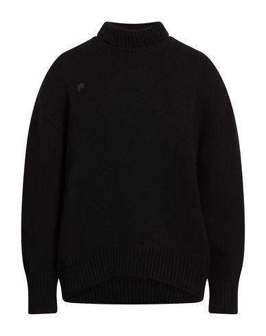 Man Turtleneck Black Size S Recycled cashmere, Recycled wool